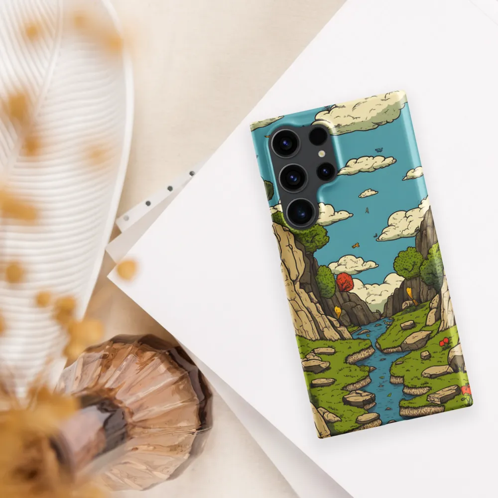 Whimsical Serenity: A Canyon Landscape