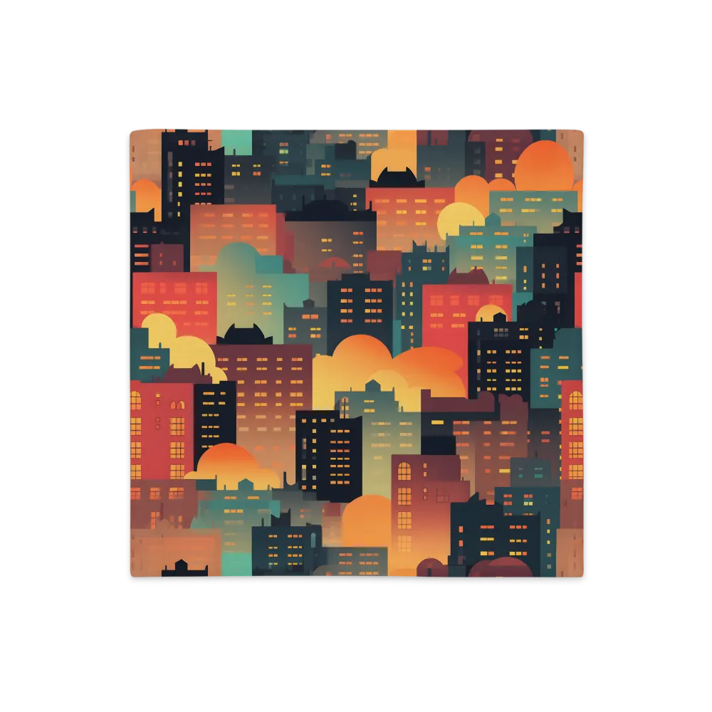 Twilight in the Concrete Jungle | Pillow Case | 18″×18″