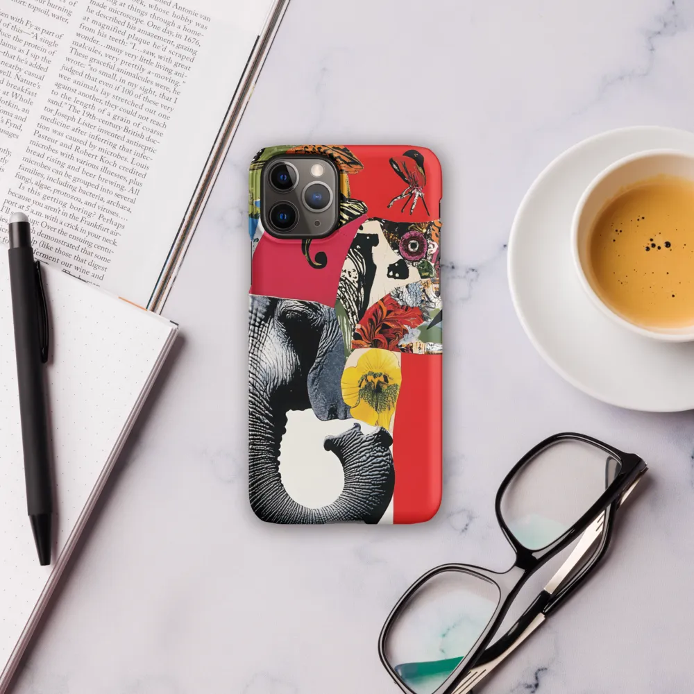 Whimsical Elephant: A Vibrant Collage of Life