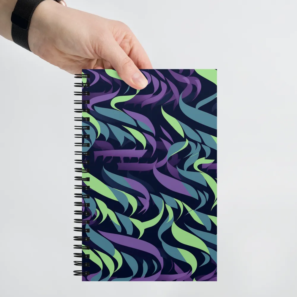 Fluid Waves of Color | Spiral Notebook