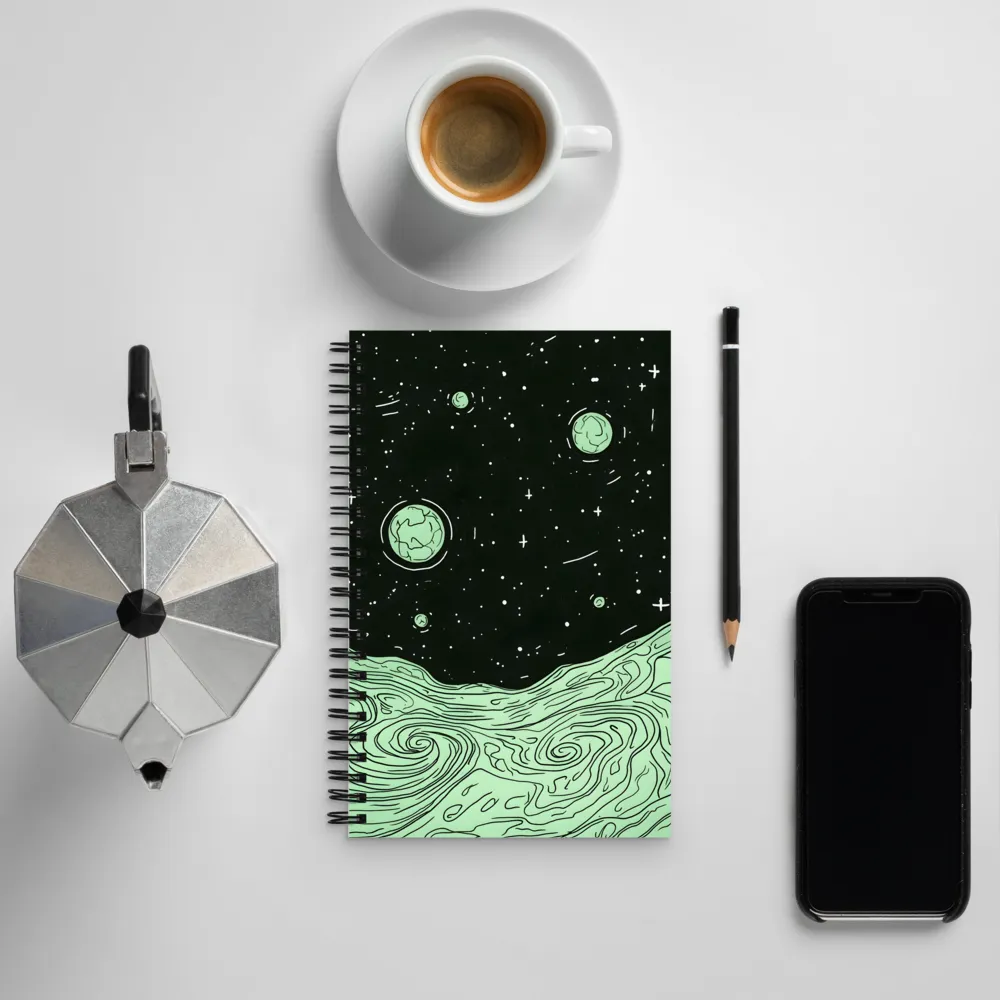 Celestial Waves | Spiral Notebook