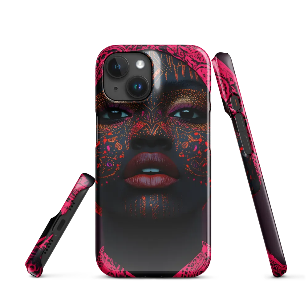 Neon Adornments: A Portrait of Cultural Expression