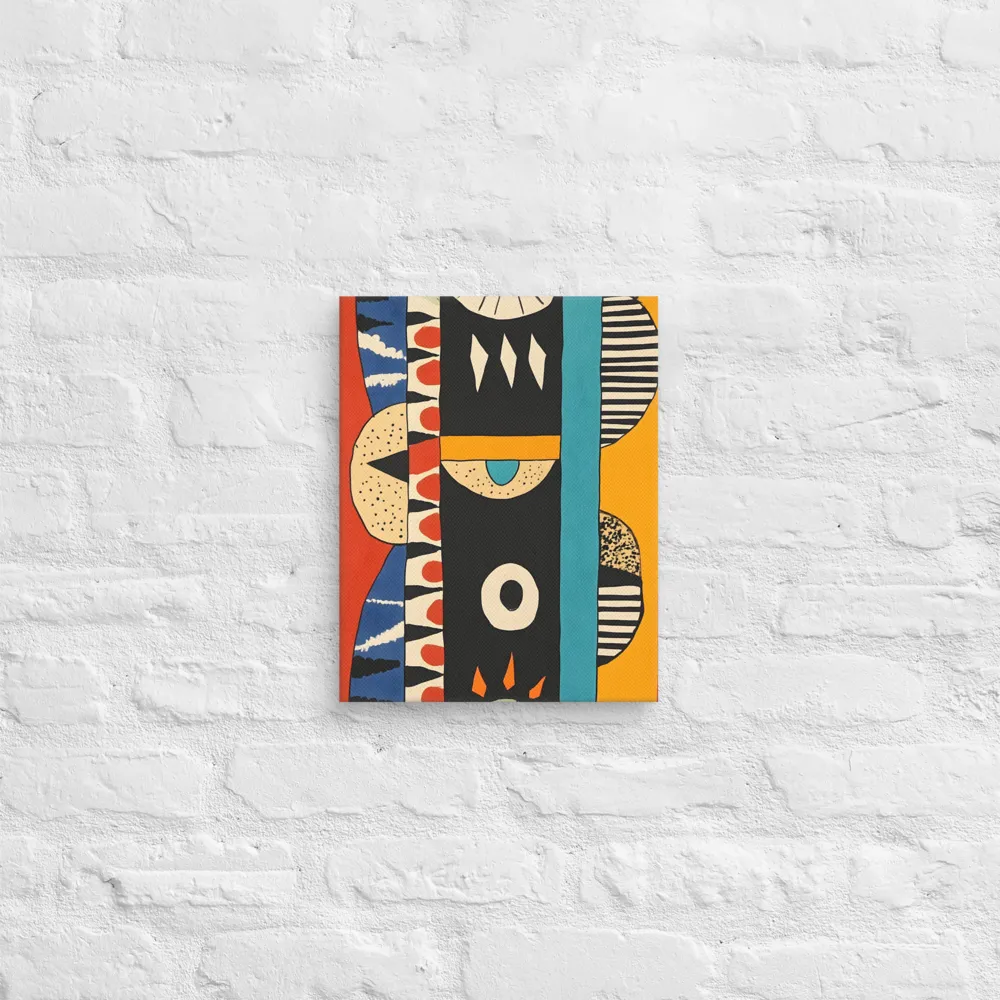 Playful Geometry: A Modern Abstract Exploration | Canvas | 11″×14″