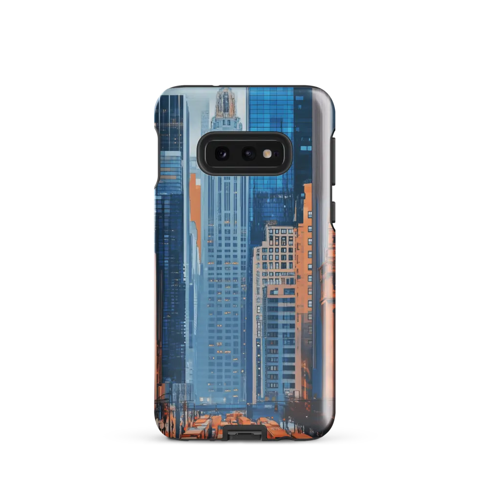 Urban Symphony in Blue and Orange