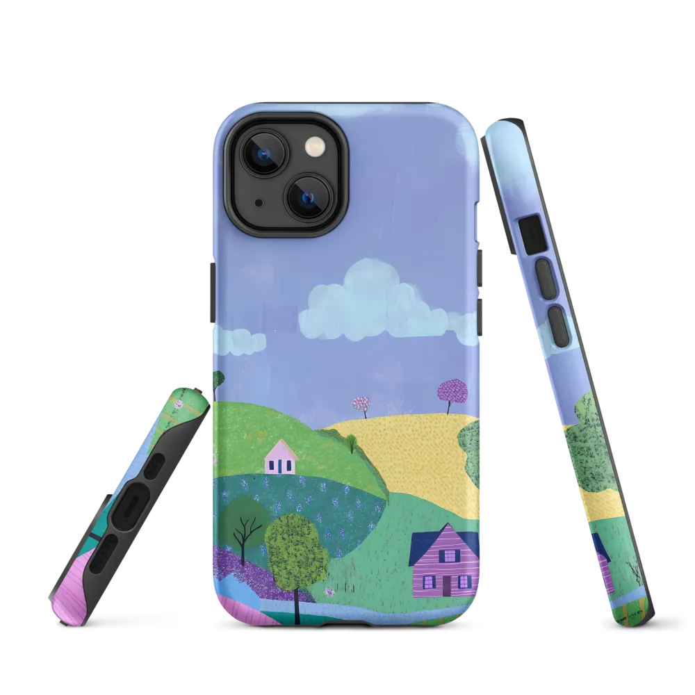 Whimsical Hills and Quaint Homes | Phone Case |  14 | Tough Case | Matte