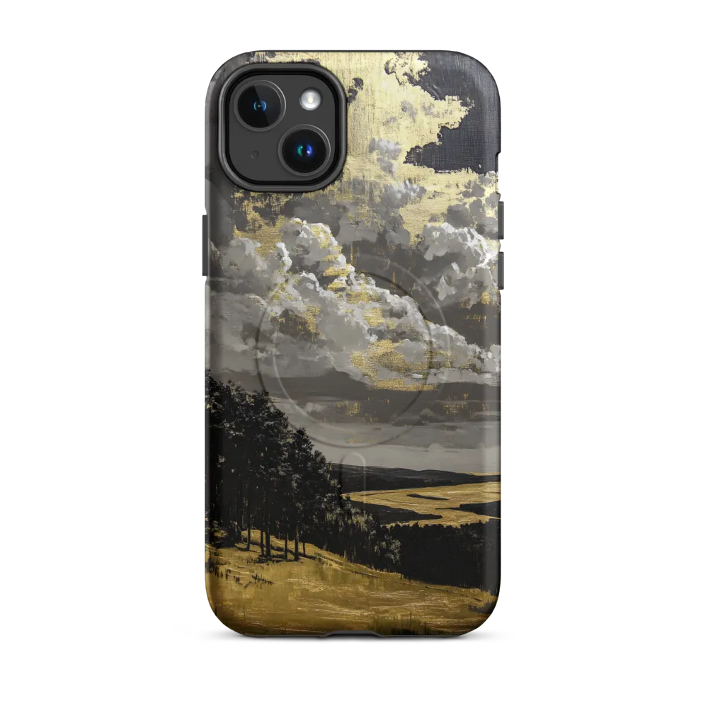Golden Serenity in a Dramatic Sky