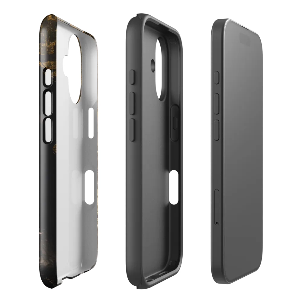 Golden Elegance: A Modern Profile Portrait