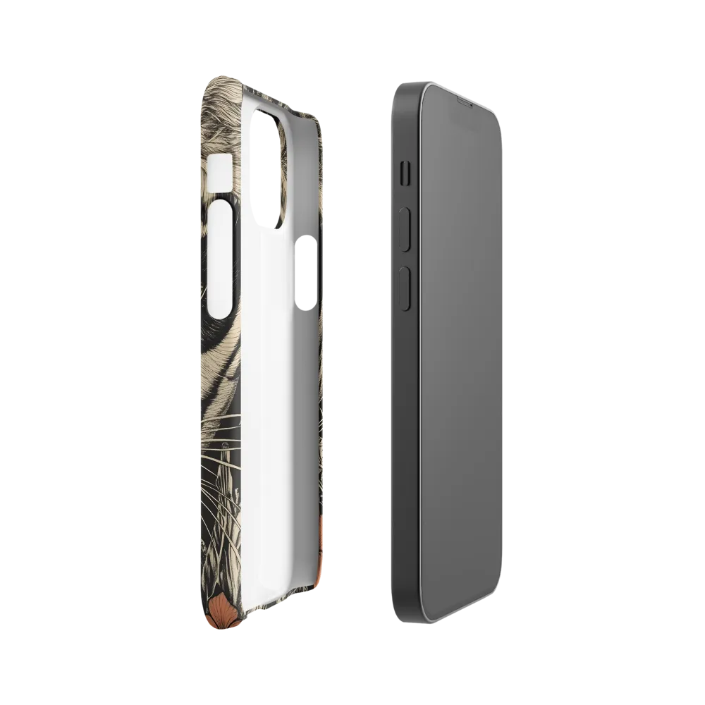 Feline Majesty: The Human-Leopard Connection | Phone Case |  13 Mini | Snap Case | Matte