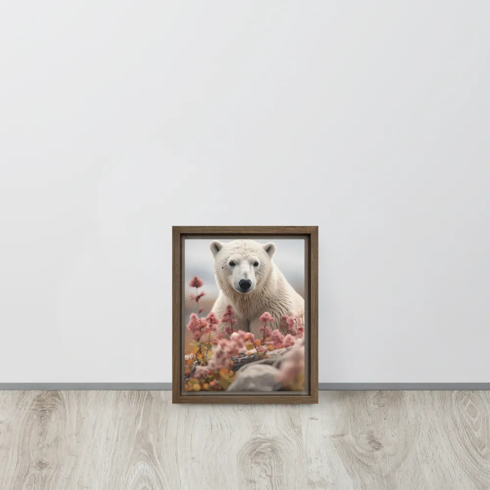 Curiosity Among Blooms: The Polar Bear
