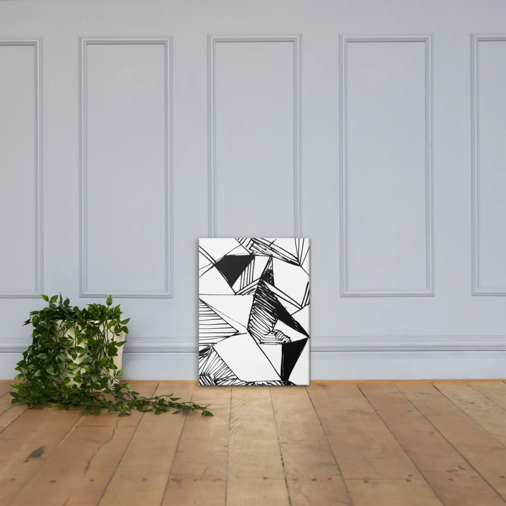 Dynamic Geometry in Ink | Canvas | 18″×24″