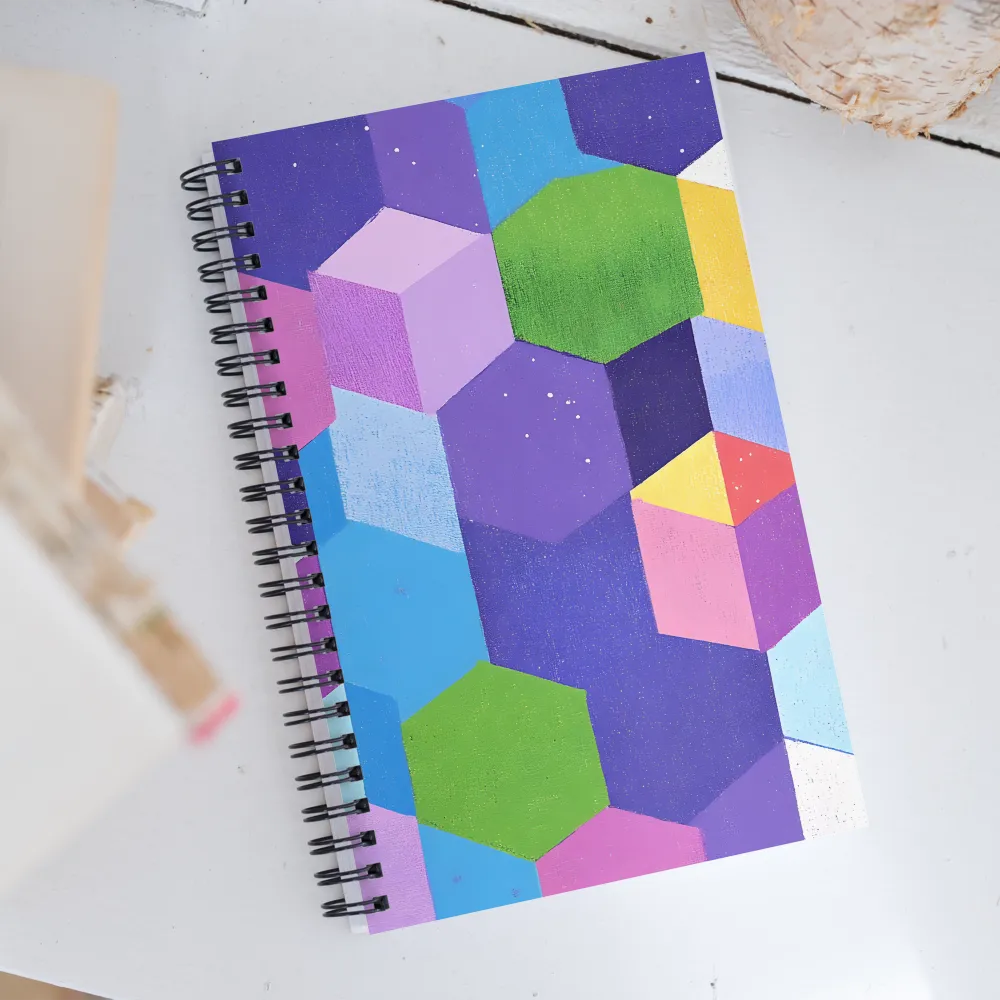 Geometric Harmony | Spiral Notebook