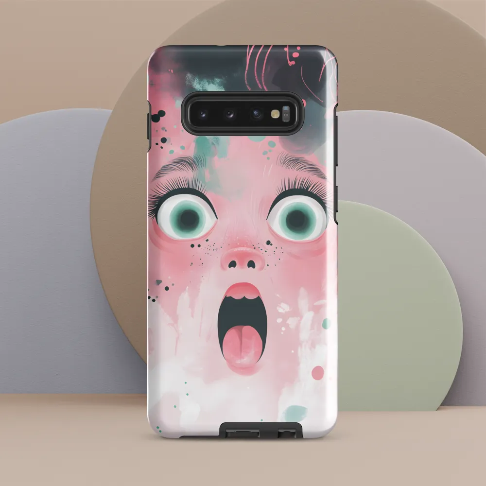 Expression of Surprise | Phone Case |  S10 Plus | Tough Case | Glossy