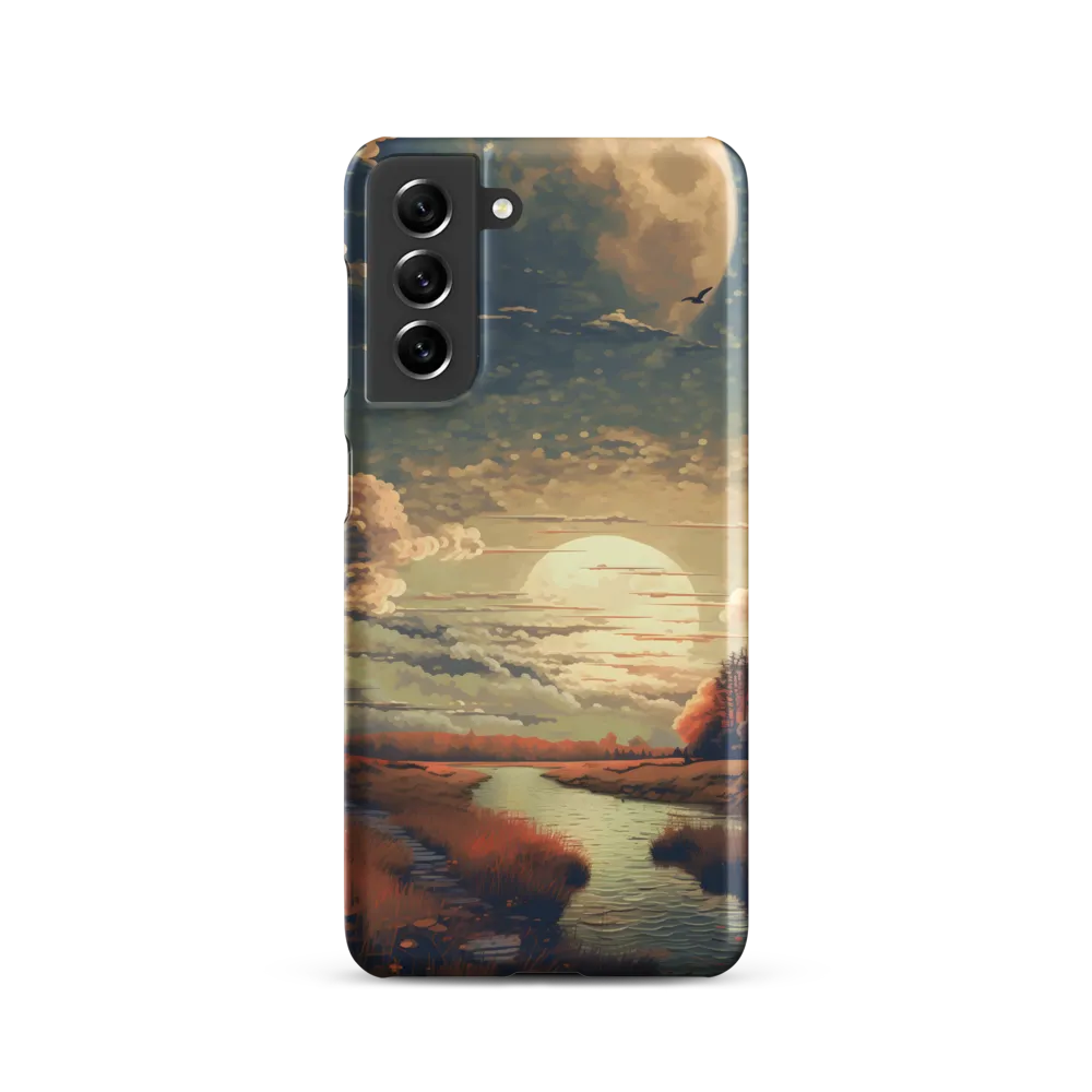Whispers of Dusk: A Tranquil River Landscape