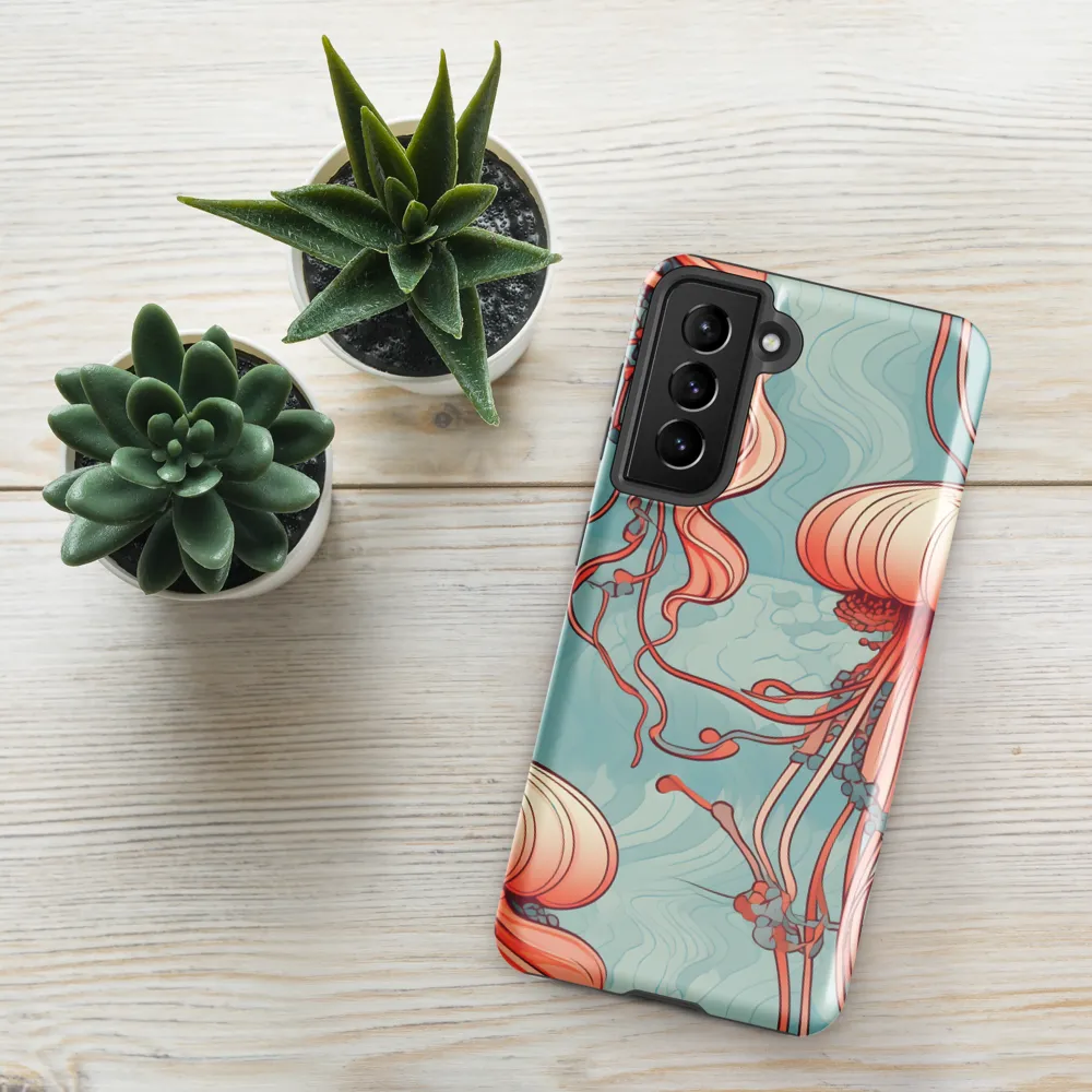Ethereal Dance of Jellyfish | Phone Case |  S21 | Tough Case | Glossy