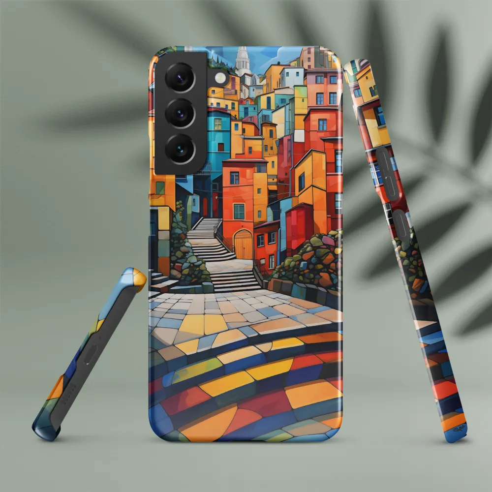 Vibrant Village: A Cubist Journey
