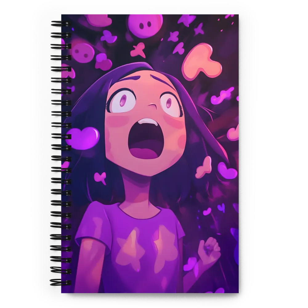 Whispers of Heartfelt Surprise | Spiral Notebook