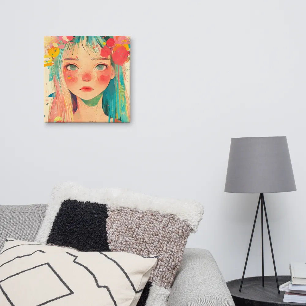 Whimsical Blossom | Canvas | 16″×16″
