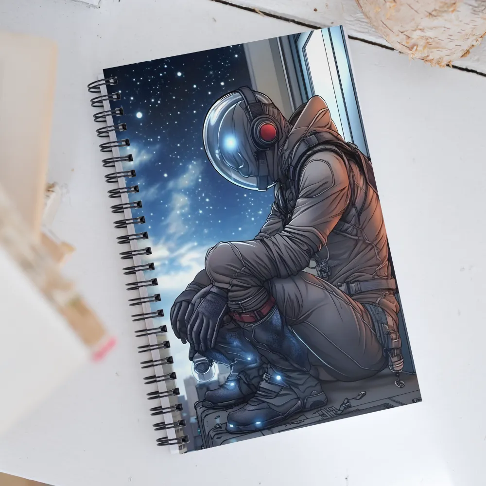 Astronaut's Solitude | Spiral Notebook