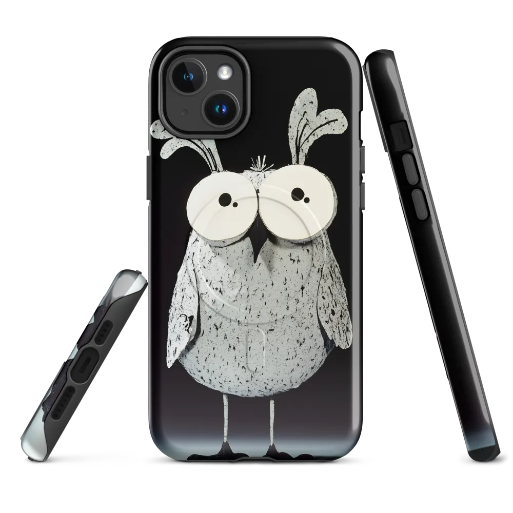 Whimsical Owl in Paper Cutout | Phone Case |  14 Plus | MagSafe® Tough Case | Glossy