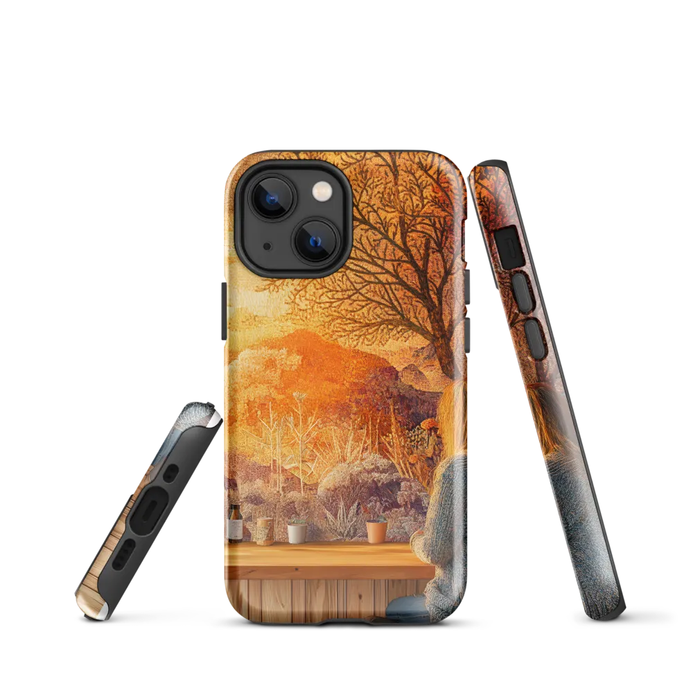 Whispers of a Golden Sunset | Phone Case |  13 mini | Tough Case | Glossy