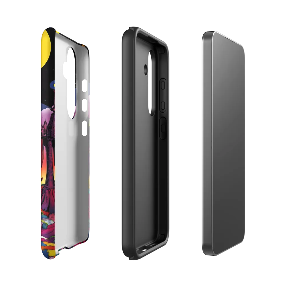 Celestial Dreams: A Journey Through an Alien Landscape | Phone Case |  S24 | Tough Case | Matte