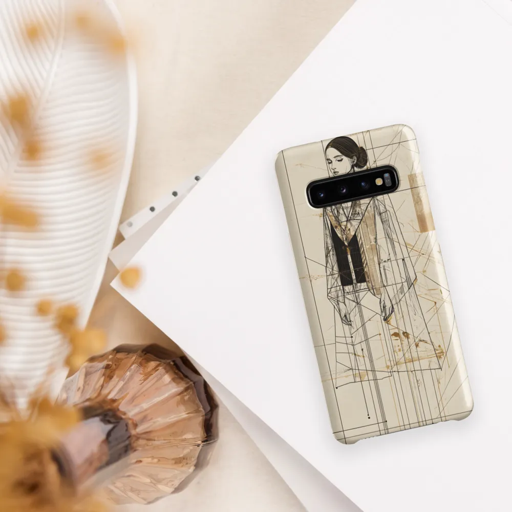 Elegance in Lines | Phone Case |  S10 | Snap Case | Matte