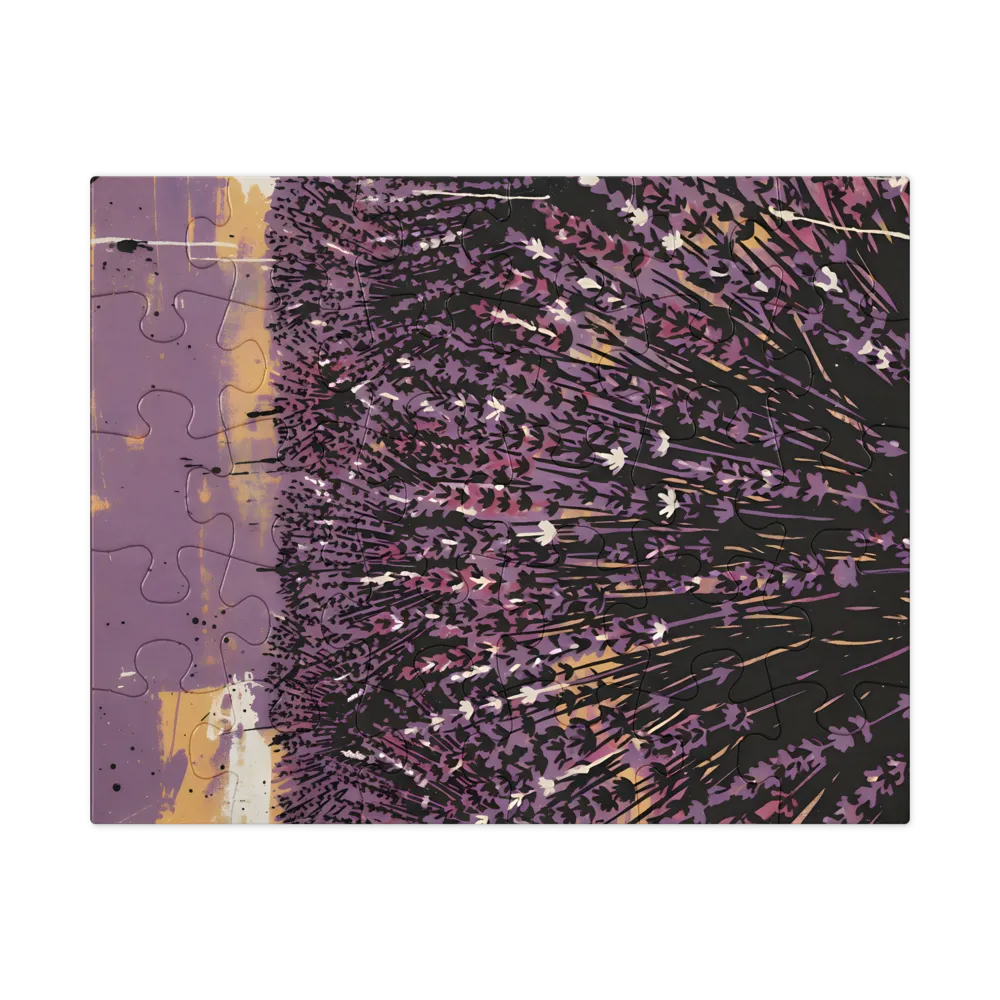 Lavender Field 
 Jigsaw Puzzle in Tin Box