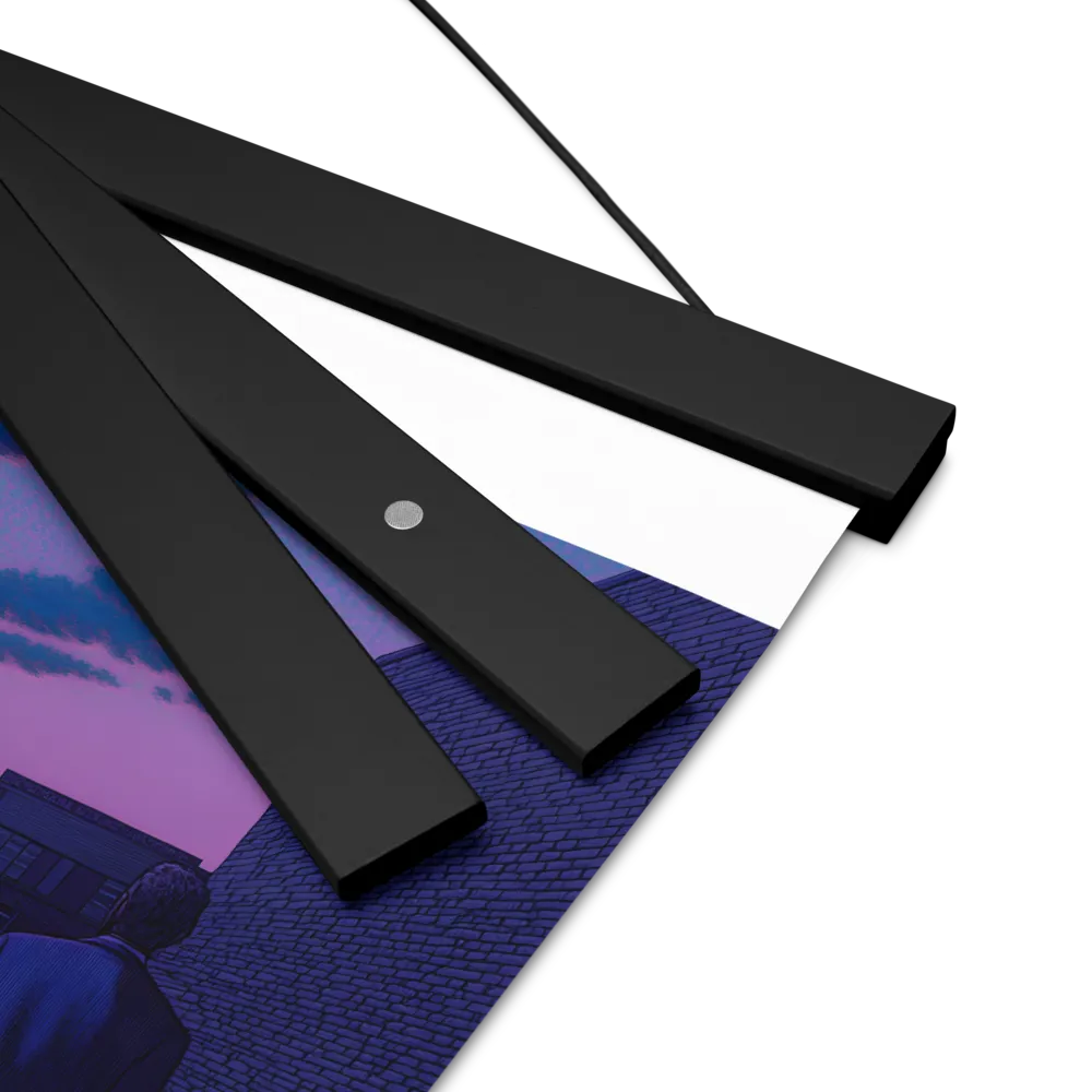 The Twilight Stroll | Poster With Black Wood Hanger | 8″×10″
