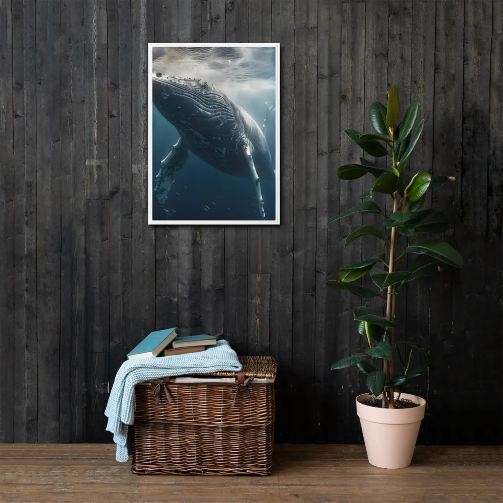Graced by the Depths | Canvas with White Frame | 20″×28″