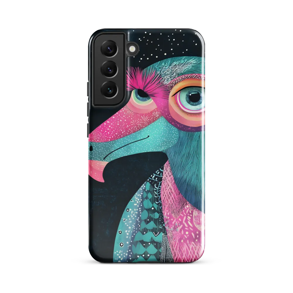 Whimsical Vulture: A Dance of Colors