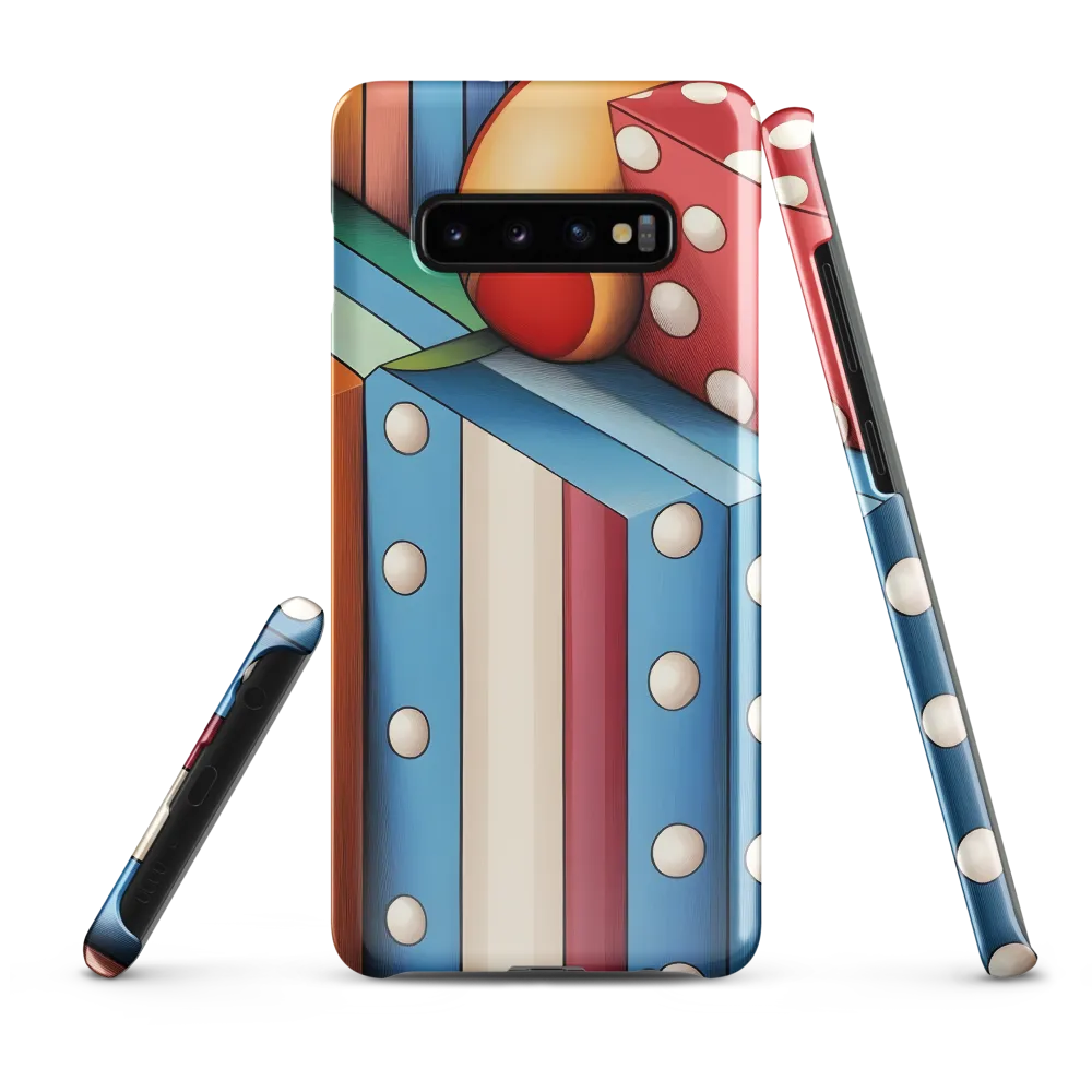 Vivid Geometry: A Playful Arrangement | Phone Case |  S10 Plus | Snap Case | Glossy