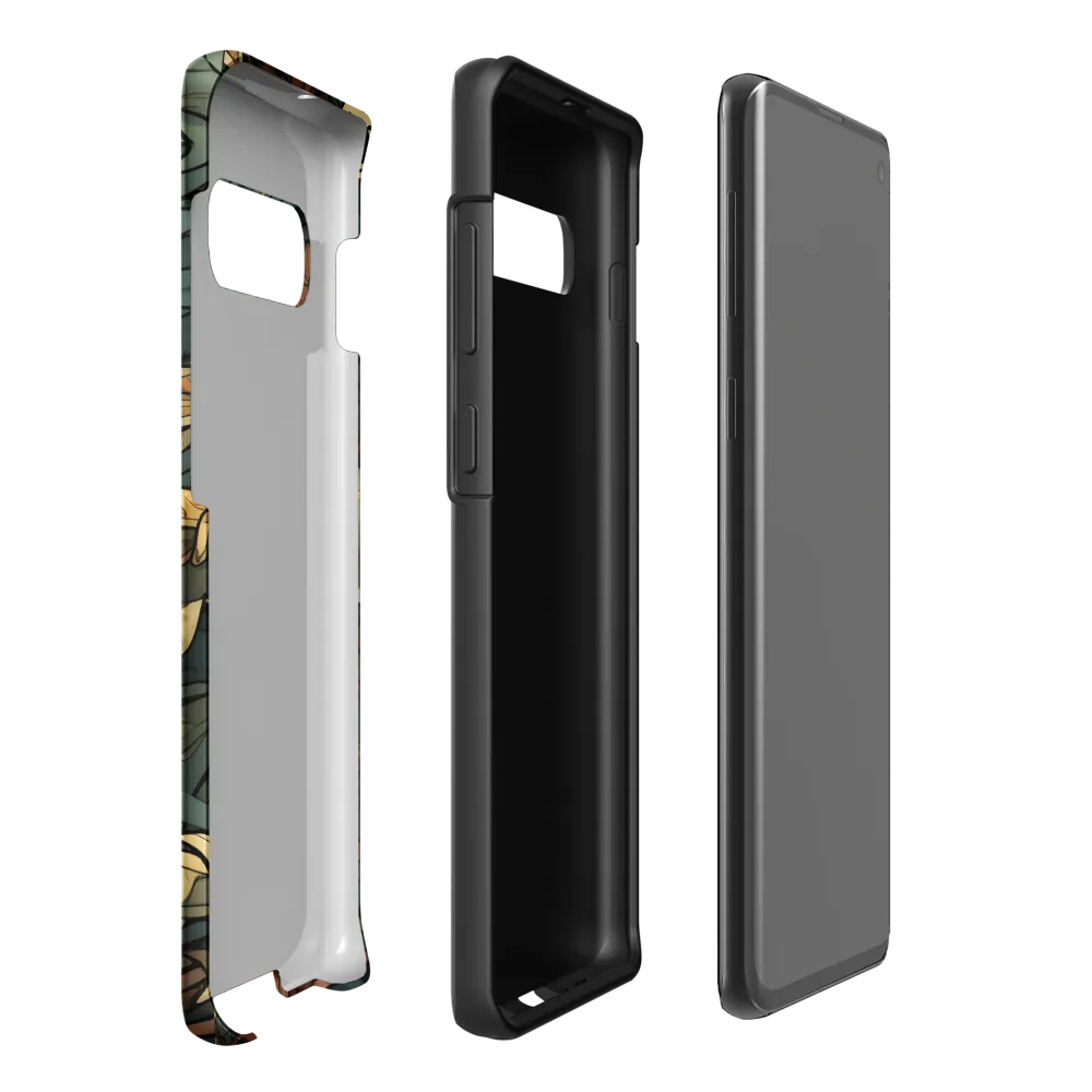 Dynamic Harmony of Sharks and Flora | Phone Case |  S10 Plus | Tough Case | Matte
