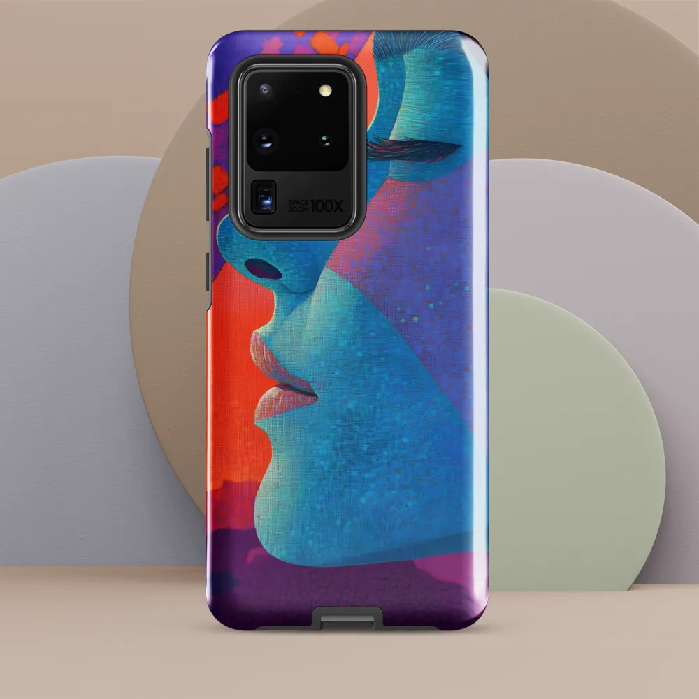 Cyan Profile with Magenta Mosaic