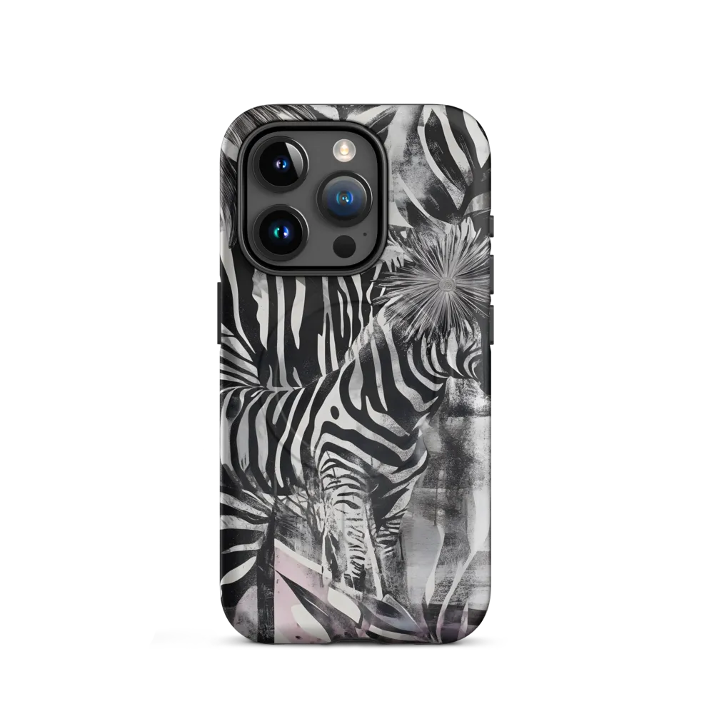 Zebra in the Jungle of Illusions | Phone Case |  15 Pro | MagSafe® Tough Case | Matte