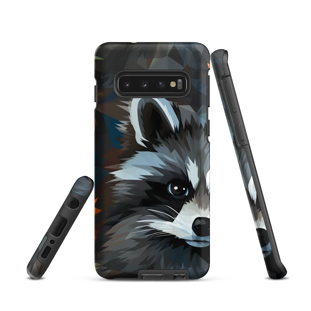 Whispers of Autumn: The Raccoon's Gaze | Phone Case |  S10 | Tough Case | Matte