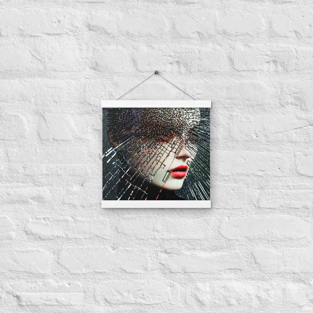 Fractured Identity | Poster With White Wood Hanger | 12″×12″