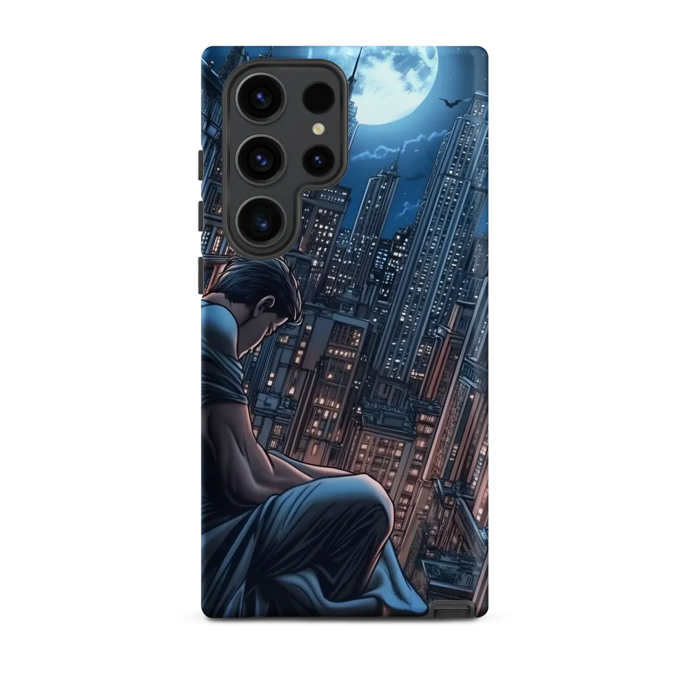 Reflections of a City Under the Moon