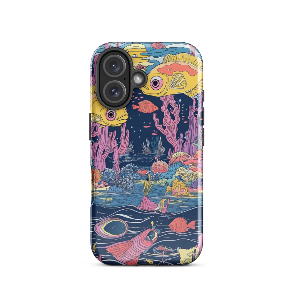 Underwater Dreamscape: A Playful Encounter | Phone Case |  16 | Tough Case | Glossy