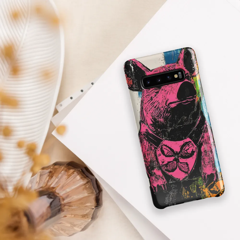 Vibrant Hearted Pig | Phone Case |  S10 Plus | Snap Case | Glossy