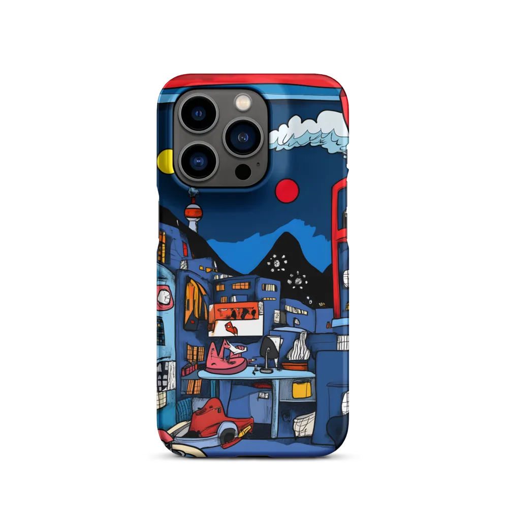 Whimsical Cityscape at Night