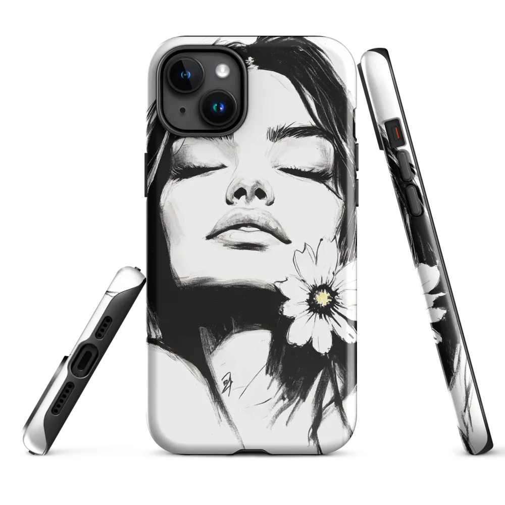 Serenity in Ink | Phone Case |  15 Plus | Tough Case | Glossy