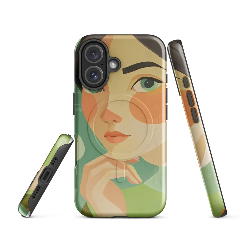 Contemplative Beauty | Phone Case |  16 | MagSafe® Tough Case | Glossy