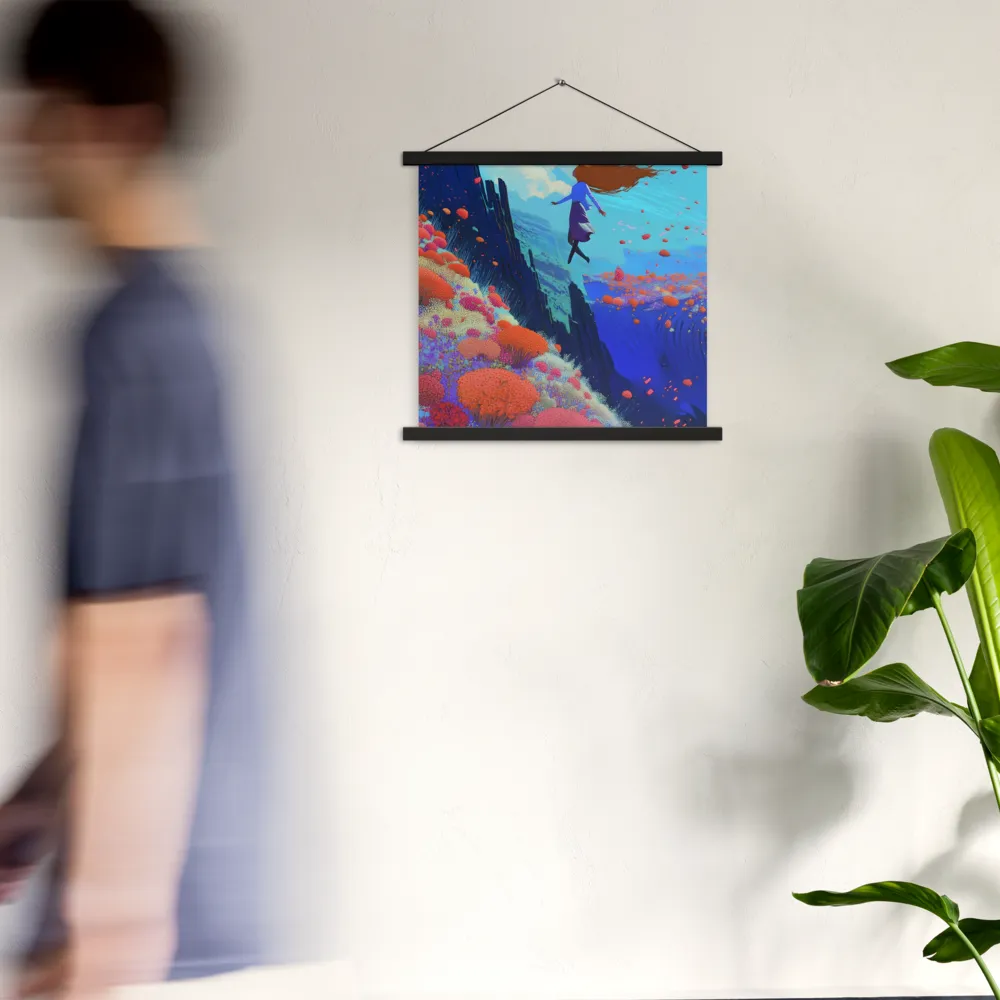 Whispers of Freedom | Poster With Black Wood Hanger | 18″×18″