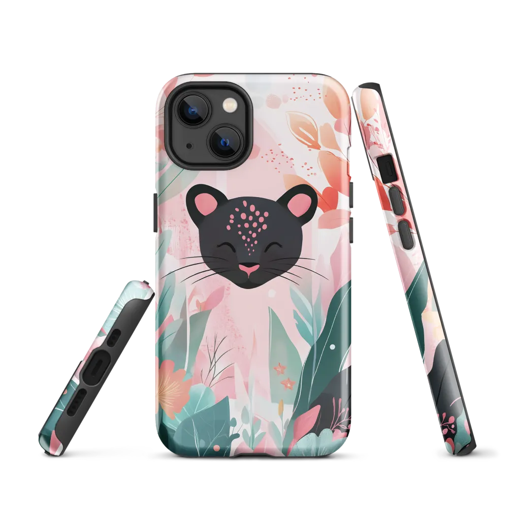 Whimsical Panther in Bloom