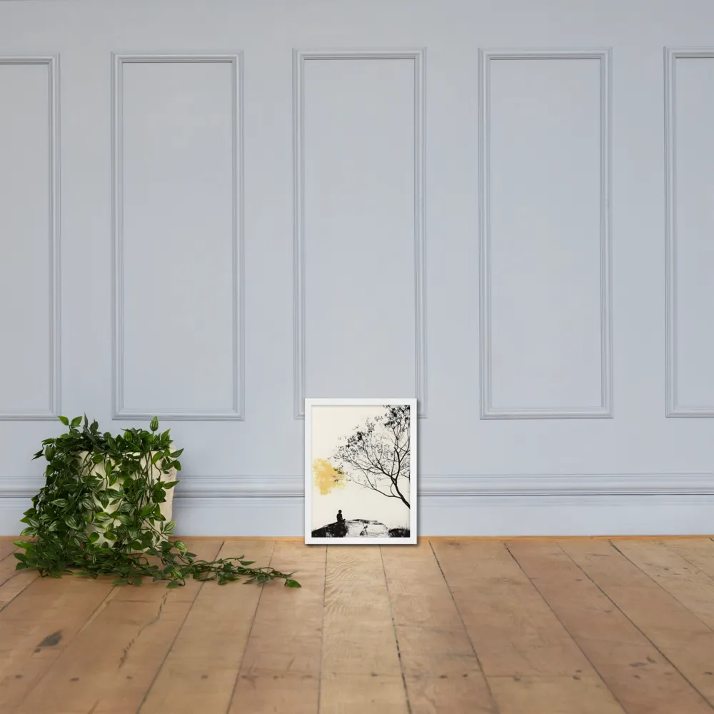 Whispers of Solitude | Poster with White Frame | 12″×16″