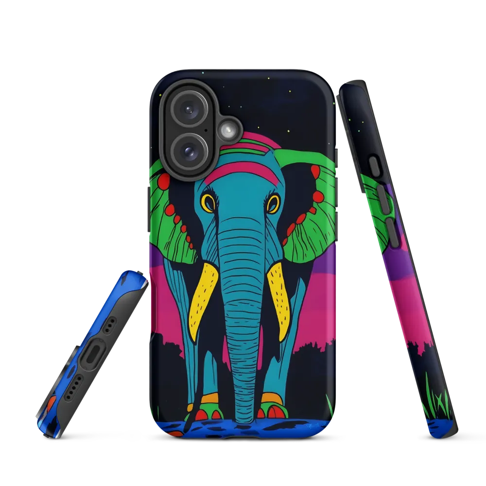 Whimsical Majesty: The Vibrant Elephant | Phone Case