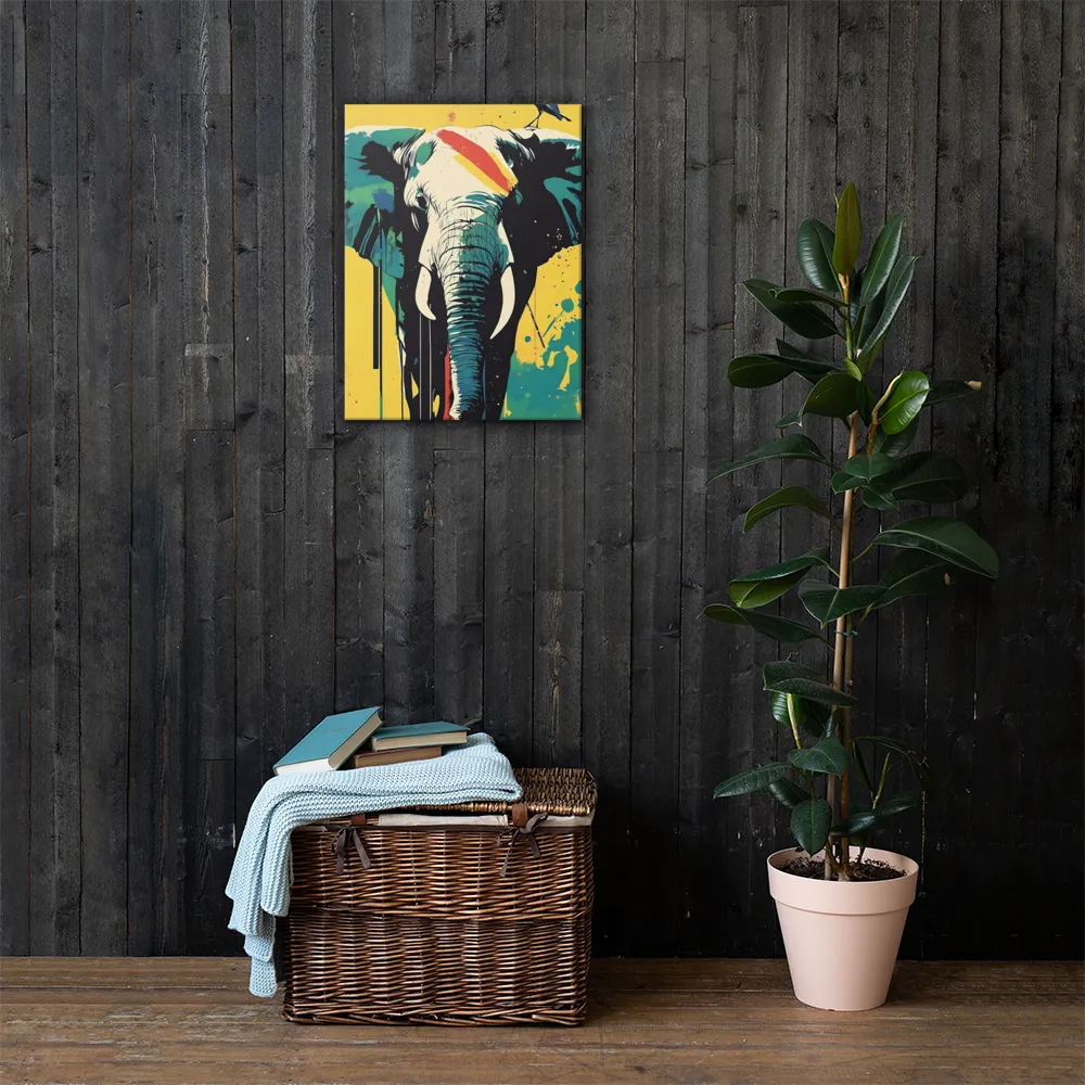 Elegance of the Wild: A Colorful Harmony | Canvas | 18″×24″