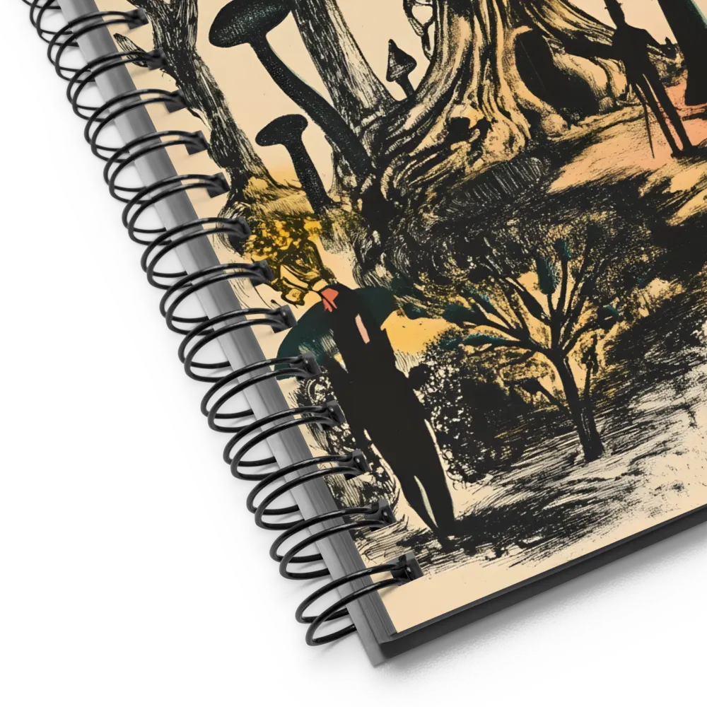 Whimsical Mycelium Realm | Spiral Notebook