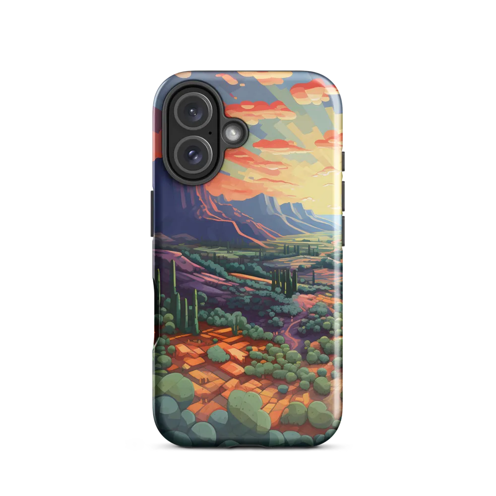 Desert Serenity at Dusk | Phone Case |  16 | Tough Case | Glossy