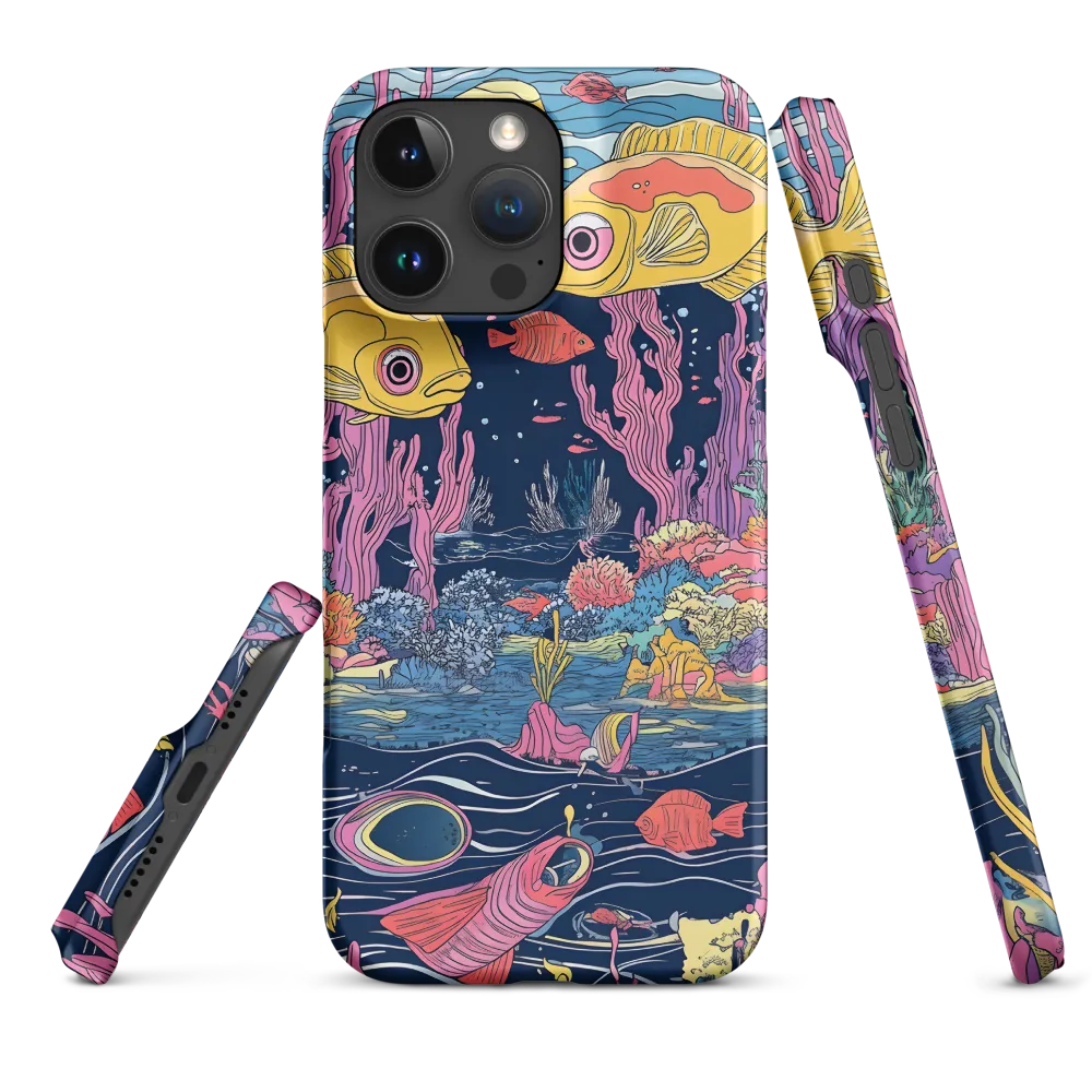 Underwater Dreamscape: A Playful Encounter | Phone Case |  16 Pro Max | Snap Case | Matte